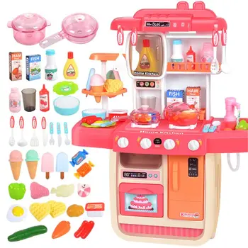 Cozinha Infan Classic Izlikties, Spēlēt Virtuves Rotaļlietas Atdarināt Šefpavārs Gaismas Virtuves Komplekti Pavārs Meitene Dāvanu Rotaļlietas Miniatūras Pārtikas