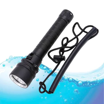 Cree XM-L2 U3 Niršanu Lukturīti IP68 Ūdensnecaurlaidīga LED Nirt Lāpu gaismas Laternas ar lādētāju 2x18650 Niršanas Maksts