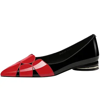 Cresfimix Zapatos Mujer De Sieviešu Modes Kvadrātveida Papēdi Sūkņi Puse & Nakts Klubs Lady Cool Black & Red Papēža Kurpes C6525