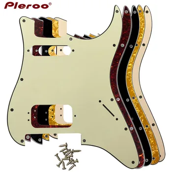 Custom Ģitāru Pickguard -MUMS 11 Skrūvju Caurumi Stratocaster Ar Floyd Rose Tremolo Tiltu deluxe Humbucker HS nekādas kontroles slēdzis