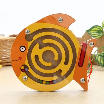 Cute Dzīvnieku Magnētisko Puzzle Koka Rotaļlietas Bērnu 13-24 Mēnešu Attīstības Izglītojošas Koka Rotaļlietas Bērniem, Spēles