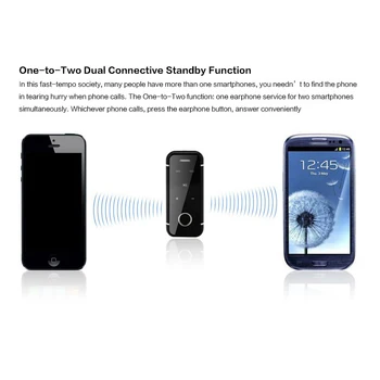 DAONO i6s Bluetooth Austiņas Bezvadu Brīvroku Earbuds, Austiņas ar Mikrofonu Aicina Balss Atgādina Valkāt Klipu Vadītāja