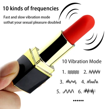DIBE 10 Ātrumu Mini Vibrators Lūpu USB Uzlādes Klitora Stimulators Vibrējošais Ūdensizturīgs Maksts Masāžu Seksa Rotaļlieta, Paredzēta Sievietēm