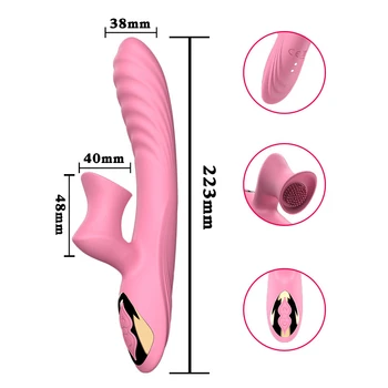 DIBE Apkures Rotācijas Vibratori Mēles Laiza G Spot Klitora Stimulators Teleskopiskie Dildo massager Pieaugušo Seksa Rotaļlietas Sievietēm