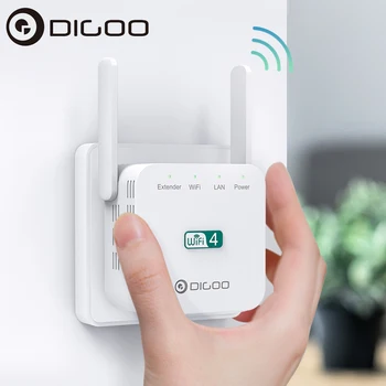 DIGOO DG-R611 300Mbps 2.4 GHz Bezvadu Atkārtotājs Bezvadu Wifi Extender Wi-Fi Pastiprinātājs 802.11 N lielos attālumos Wi fi Signāla Pastiprinātājs