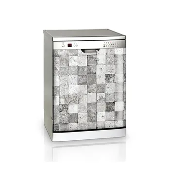 DIY Akmens Cube Ūdensizturīgs Pašlīmējošās Trauku mazgājamā mašīna Durvju Uzlīmes Tapetes, virtuves piederumi, sienas uzlīme