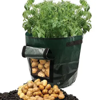 DIY Kartupeļu Augt Poda PE Audums Stādīšanas Konteineru Soma dārzeņkopībā Jardineria Sabiezēt Dārza Pot Stādīšanas Augt Soma