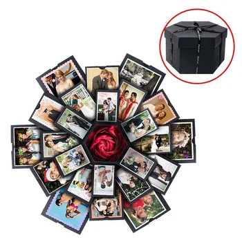 DIY Sprādziena Box Dāvanu Pārsteigums Puse ir Roku darbs Atmiņu Albums fotoalbumu par Valentine Kāzu Jubilejā, Dzimšanas dienā Dāvanas