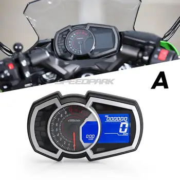 DIY Universal1,2,4 cilindru LCD Motociklu Sacīkšu Ielā Velosipēdu Spidometrs, Odometrs, APGR. / min Ātrumu, Degvielas Rādītājs 13000RPM