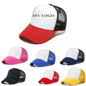 DIY logo ar vienu ps pasūtījuma cepure Poliestera Vīriešu un Sieviešu Beisbola cepure Tukšu Acu Regulējams Cepure Pieaugušajiem Bērniem Bērniem