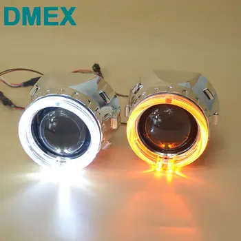 DMEX Car Styling 2 GAB HID Projektora Objektīvs Mini HID Bixenon H1 Projektoru Lukturu Lēcas, kas Piemērotas H4, H7 Auto Lukturu Māja