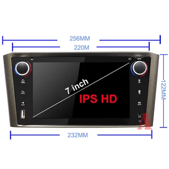 DSP IPS 8 kodolu 4G 64G 2 din Android 10 Automašīnas radio Multimediju atskaņotājs, dvd, GPS navigācija, Toyota Avensis/T25 2003-2008 stereo fm