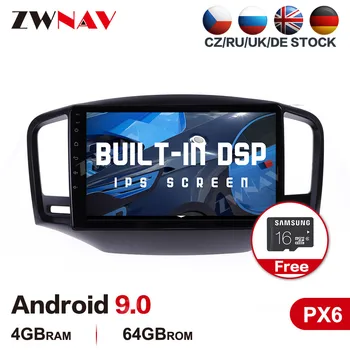 DSP PX6 4G+64G Android 9.0 Auto multimedia Player Roewe 350 2010-2016 auto GPS navigācija WIFI BT Auto stereo radio vadītājs vienību