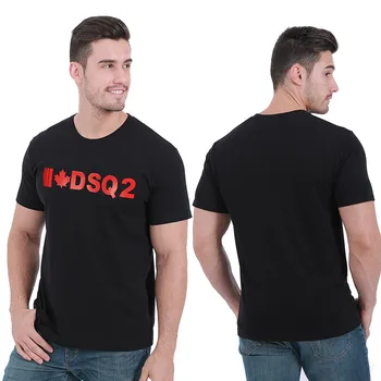 DSQ Vasaras Vīriešu, Sieviešu T Krekls DSQ2 Print T-krekls Gadījuma Īsām Piedurknēm Topi, Sieviešu T Krekli Beisbola Trucker Cap Snapback Tētis Cepures