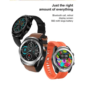 DT79 Smart Skatīties Vīrieši Bluetooth Zvanu 360x360 HD Izšķirtspēju 560Mah Liels Akumulators Modes Multi-funkcionālo Smart Watch 