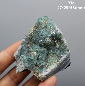 Dabas reti fluorite klastera minerālu kristālu paraugi Akmeņi un kristāli, Dziedniecība crystal