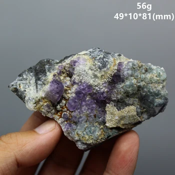 Dabas reti fluorite klastera minerālu kristālu paraugi Akmeņi un kristāli, Dziedniecība crystal