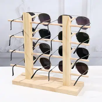 Dabīgā Priedes Koka Aromātisks Saulesbrilles Displejs Plaukts Plaukta Brilles Parādīt Stāvēt Rotaslietas Turētājs Rotaslietu Organizators Brilles Parādīt
