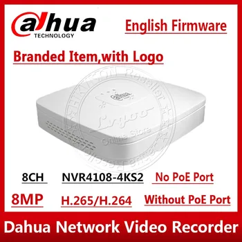 Dahua NVR4108-4KS2 8CH Smart 1U 4K&H. 265 Lite Tīkla Video Ierakstītājs 8MP 1SATA Aizstāt NVR4108HS-4KS2 Nav PO Ar Logo