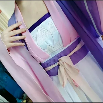 Dao Mo, Lai Shi Jiang YanLi Cosplay Mo Dao Zu Shi Anime Cosplay Kostīmu Traditioanl Ķīnas Hanfu Kleita Sievietēm Tang Tērps Un Parūka