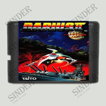 Darius II 16 bitu MD Spēles Karti Uz Sega Mega Drive Genesis