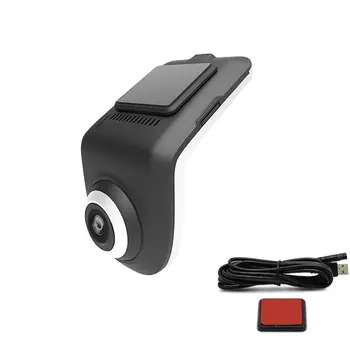 Dash Kamera Auto Video Reģistrators Ultrathin Braukšanas Ieraksti Kamera Nakts Redzamības Elektronika USB DVR ADAS Portatīvo