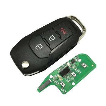 Datong Pasaules Auto Tālvadības Atslēgu Ford Escort ID49 Čipu 315 Mhz Auto Smart Tālvadības Flip Tukšu Atslēga