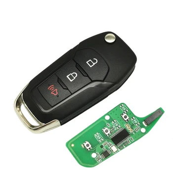 Datong Pasaules Auto Tālvadības Atslēgu Ford Escort ID49 Čipu 315 Mhz Auto Smart Tālvadības Flip Tukšu Atslēga