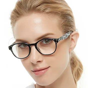 Datoru, Brilles, Lupas Kārta Lasīšanas Brilles Sievietēm Anti-Noguruma Rāmji, Brilles Dimanta Hyperopia Briļļu +1 MARE AZZURO