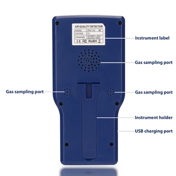 Daudzfunkcionāls CO2, ppm Metru Mini Oglekļa Dioksīda Detektors Gāzes Analizators ar Detektoru, Pārnēsājamie Gaisa Kvalitātes Testeri Monitors Rīks