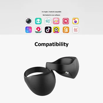 Daudzfunkcionāls Valkājamas Pirksta Gredzenu Bluetooth 5.0 Tālvadības pults Smart Gredzenu Bezvadu Tālvadības pults iOS Android Tālrunis TV