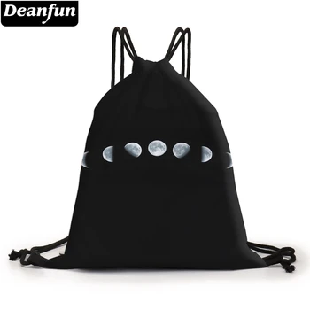 Deanfun Melnu Aukliņu Uzglabāšanas Soma Spilgti Mēness Modelis Softback Moderns Sieviešu Schoolbags 60440