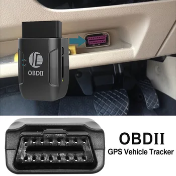 Deaoke TK206 GPS306A (Melnā versija) OBD gps tracker gps transportlīdzekļu izsekošanas obd 2 OBD II GPS Tracker DFDF