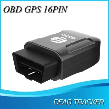 Deaoke TK206 GPS306A (Melnā versija) OBD gps tracker gps transportlīdzekļu izsekošanas obd 2 OBD II GPS Tracker DFDF