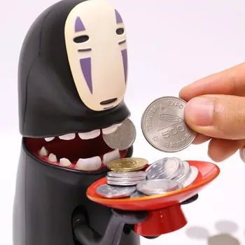 Dedzīgs Prom Kaonashi Nē-Sejas Cūciņa Banka Rotaļlietas Automātiskā Ēst Monētas Banka Miyazaki Hayao Chihiro Dizaina Ziemassvētku Dāvana