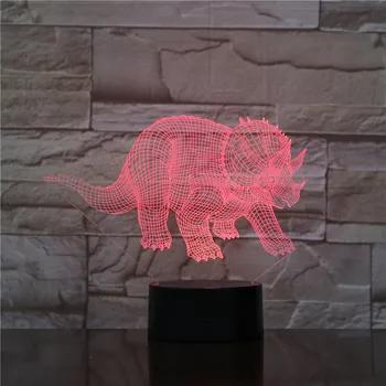 Degunradžu Nakts Lampas Krāsaina Akrila Luktura Puse, 3D Hologrammas Luminaria Krāsa Mainās Galda Lampas Bērnu Dzimšanas dienas Dāvanu 1704