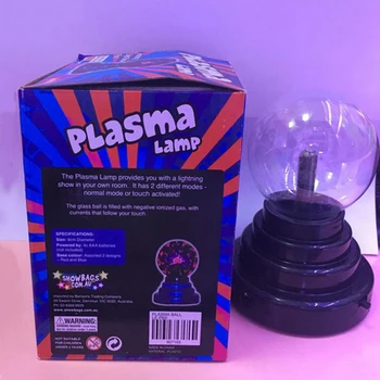 Dekoratīvie Gaismas USB Jomā Lampas Gaismas Partijas Melnā Bāzes Stikla Plazmas Bumbu Elektrostatisko Jonu Guļamistaba Dekorēšana