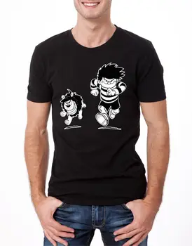 Dennis the menace T-krekls Retro komiksu grāmatu uk gnasher atdzist 50s 60-tajos, 70 80 90 gadu Foršs Gadījuma lepnums t krekls vīriešu Unisex Jaunas