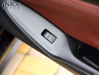 Der Mazda MX-5 CX5 2016-2018 nerūsējošā tērauda Logu Pacēlāja Slēdzis Vizuļi Apdares Vāciņu, Hroms