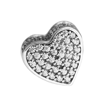Der Pandora Būtība Aproces Mīlestības Talismani 925 Sterling-Sudraba Rotaslietas, Krelles Bezmaksas Piegāde
