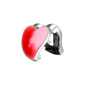 Der Pandora Piekariņi Rokassprādzes Asimetriska Mīlestības Sirdī Klipu Krelles 925 Sterling Sudraba Rotaslietas Bezmaksas Piegāde
