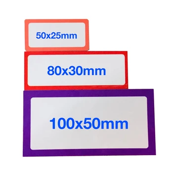 Desmit Krāsas Magnētiskā Sausā Izdzēšami Etiķetes 50x25mm & 80x30mm &100x50mm Nosaukumu Plāksnes Rakstāms Elastīgs Magnēts, piespraudes, Lipīga Etiķetes