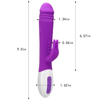 Dildo Vibrators Seksa Rotaļlietas Klitora Stimulācija Trušu Vibrators G-Spot Stimulators Orgasmu Masāžas Sieviešu Masturbācija