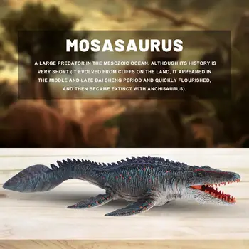 Dinozauru Reāli Skaitļi Spilgti Mosasaurus Dinozaura Modelis Ideāls Dinozauru Rotaļlietas Savācēju Apdare Puse, Mazulis, Rotaļu