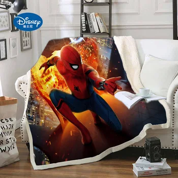 Disney Avengers Mest Segu Koraļļu Vilnas Sega Ziemas Spider-Man Pieaugušo Segu 130x150cm 150X200cm Svērto Segu