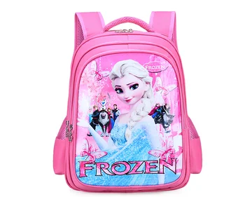 Disney Bērnu Elsa Mugursoma Samazināts Ūdensizturīgs Schoolbags saldēti Princese meitenes bookbags Karikatūra Soma