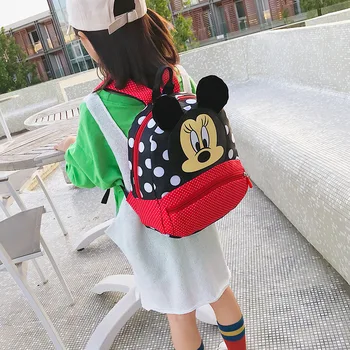 Disney Bērnu Mugursoma Plīša Mickey Skolas Soma Meitenēm Minnie Somas Multfilmas Bērniem Gudrs Bērnudārza Ceļojumu Soma Portatīvajiem