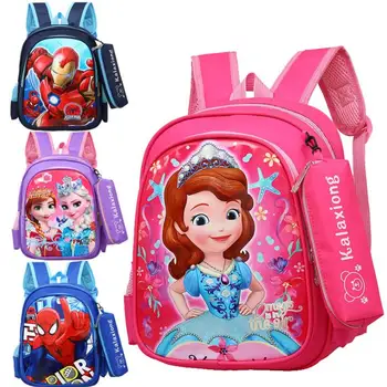 Disney Bērnu schoolbag bērnudārza Sofija Mazā princese cute karikatūra zēni meitenes bērnu primāro mugursoma