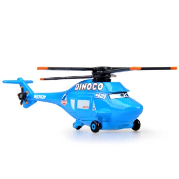 Disney Pixar Automašīnām Dinoco Helikopteru Karalis No. 43 Metāla Lējumiem sakausējuma Rotaļu Auto plaknes modeli, bērniem 1:55 Zaudēt Pavisam Jaunu