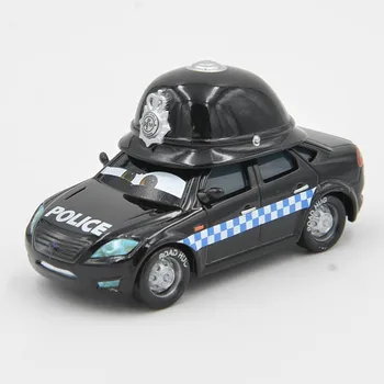 Disney Pixar Cars, Zibens Mcqueen Karikatūra Auto Black Mark Wheelsen Pelēkā LIELBRITĀNIJAS Policijas Lējumiem Metāla Rotaļlietu Auto Par Bērnu Dāvanas